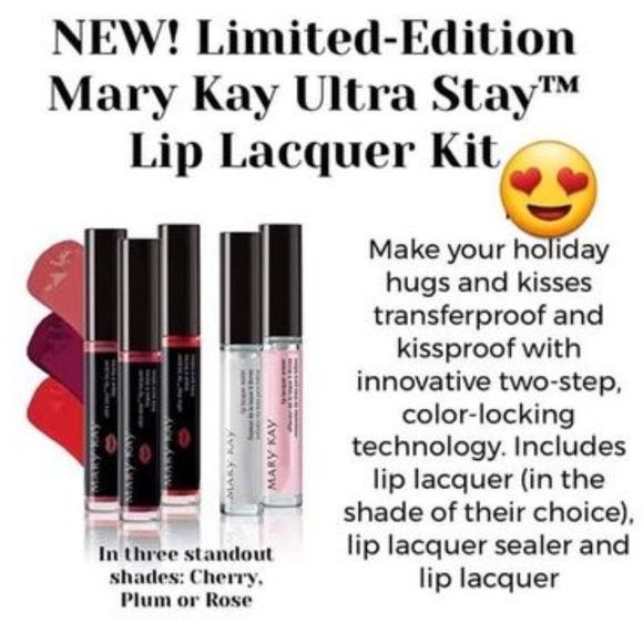 Discontinued Mary Kay Ultra Stay Lip Laquer set of 3 NIB - Picture 4 of 10